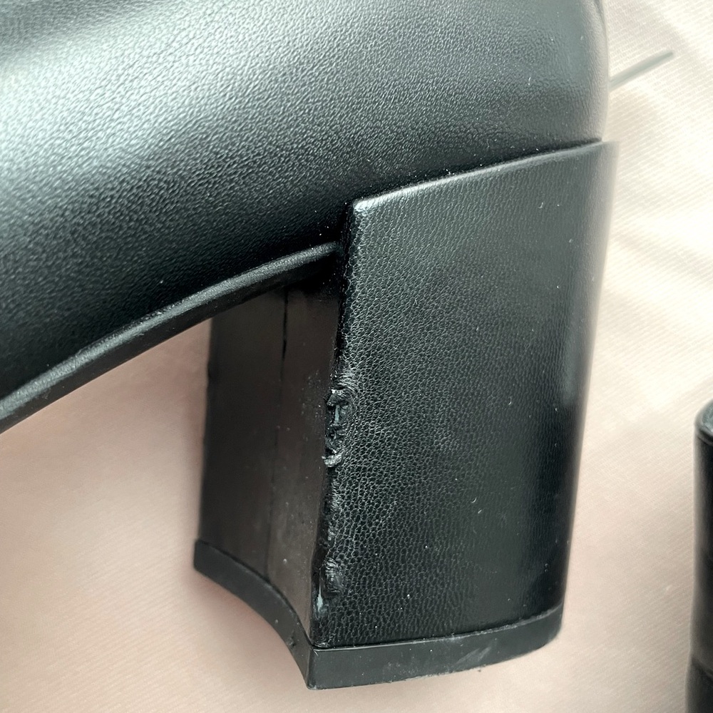 Stuart Weitzman, Block Heeled Booties, 9n, Black - image 5